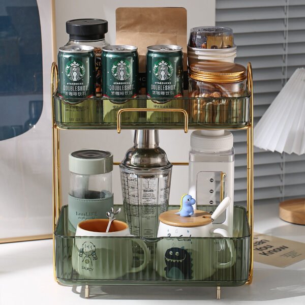 Double Layer Cup Shelf Desktop Storage Box – Image 8