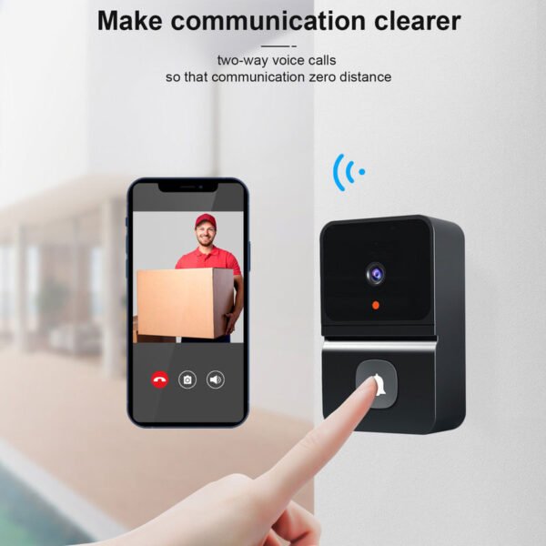 Z30 Graffiti Smart Wireless Doorbell Home Smart Cat Eye WiFi Doorbell Home Visual Doorbell – Image 3