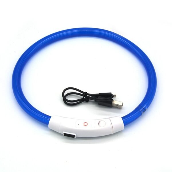 Dog luminous collar luminous pet collar USB charging neck ring LED luminous dog collar – Image 2