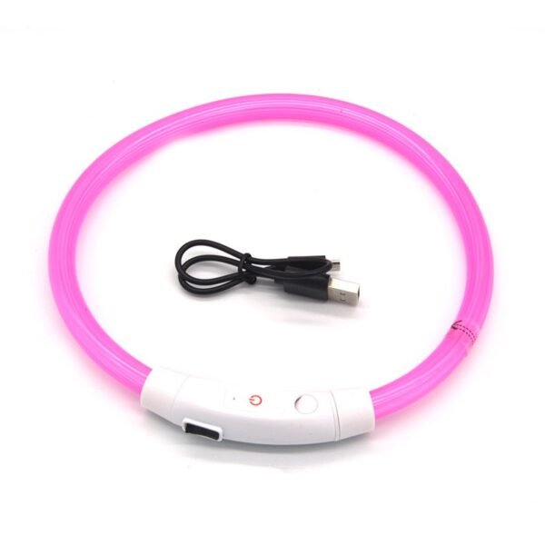 Dog luminous collar luminous pet collar USB charging neck ring LED luminous dog collar – Image 4