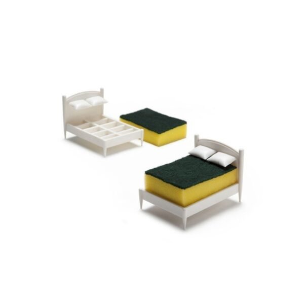 Creative cleaning cloth sponge storage small bed design cleaning cloth storage rack kitchen drainage storage rack – Image 4
