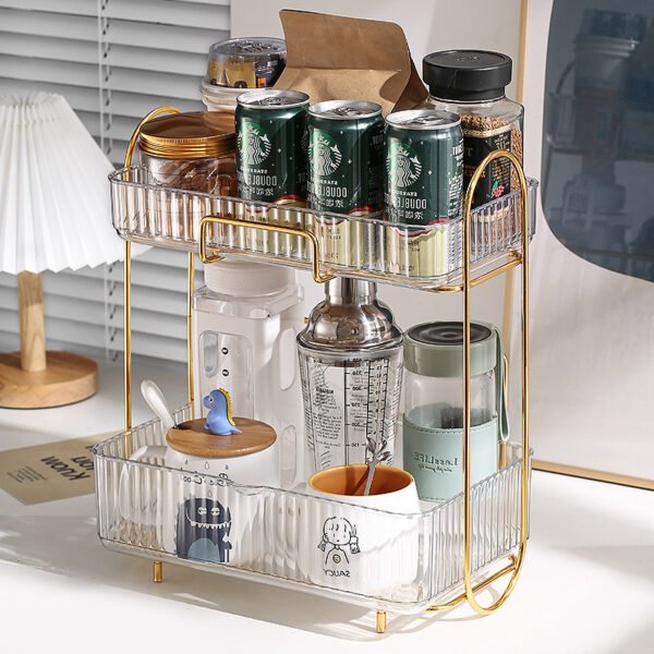 Double Layer Cup Shelf Desktop Storage Box – Image 7