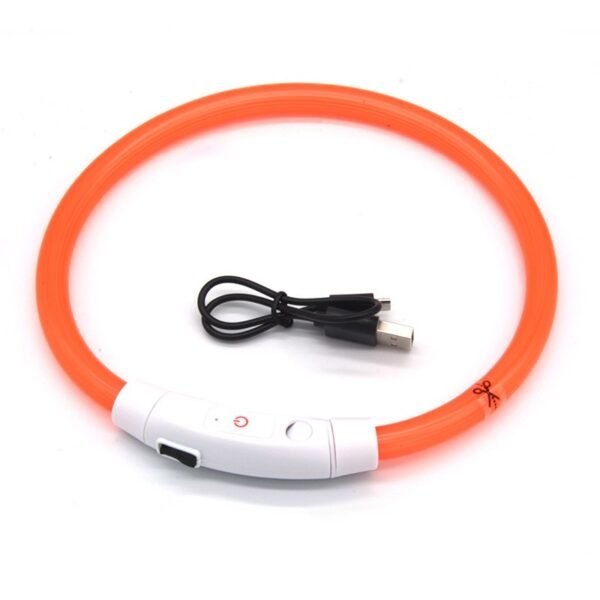 Dog luminous collar luminous pet collar USB charging neck ring LED luminous dog collar – Image 5