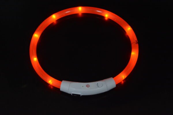 Dog luminous collar luminous pet collar USB charging neck ring LED luminous dog collar – Image 13