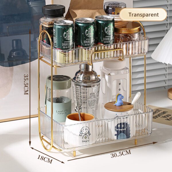 Double Layer Cup Shelf Desktop Storage Box – Image 4