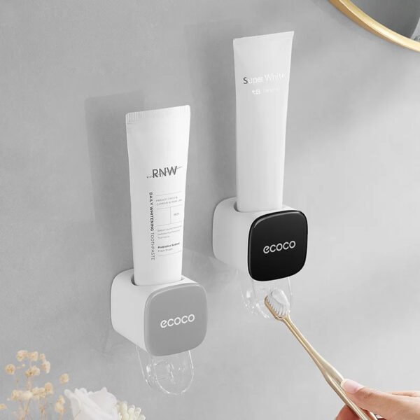 Wall - mounted Automatic Dust - proof Toothpaste Dispenser for Adults and Children - Bathroom Accessories Set – Image 5