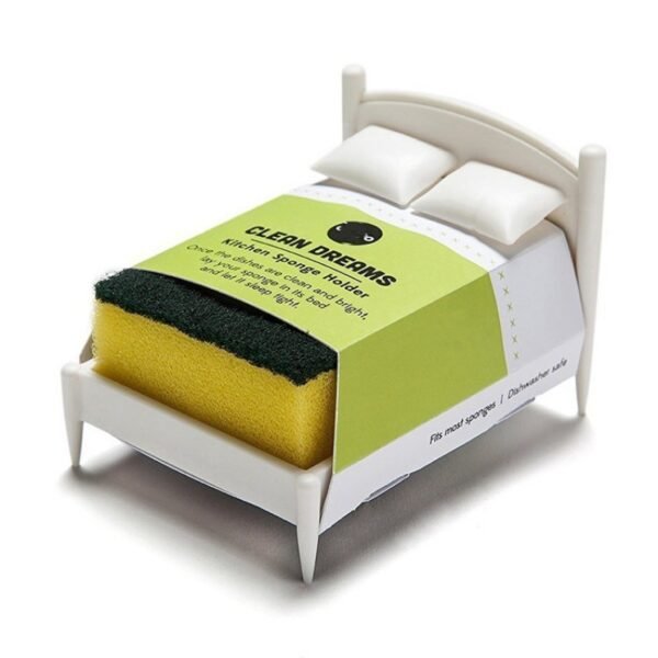 Creative cleaning cloth sponge storage small bed design cleaning cloth storage rack kitchen drainage storage rack – Image 2