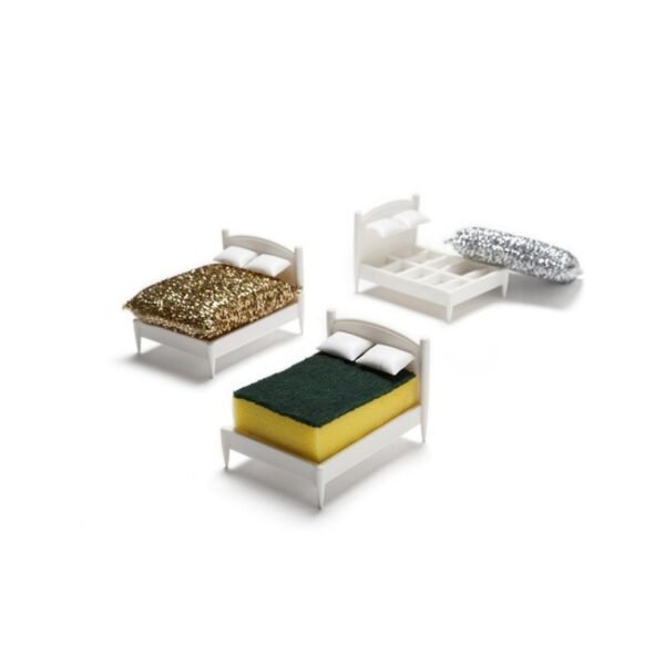 Creative cleaning cloth sponge storage small bed design cleaning cloth storage rack kitchen drainage storage rack – Image 3