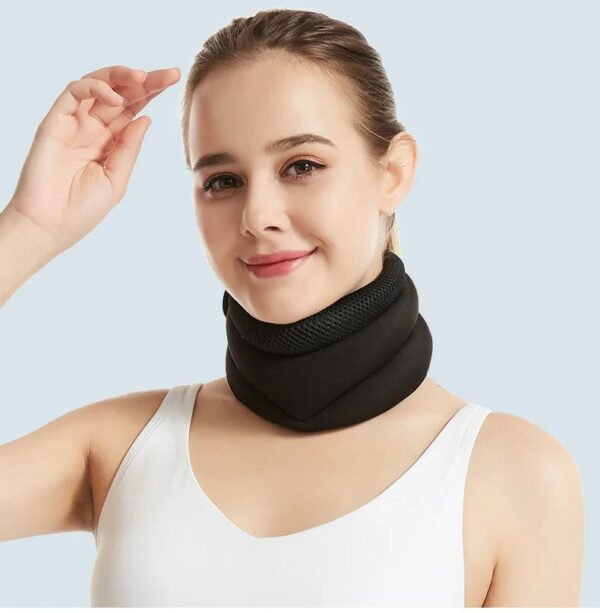 Three layer sponge neck support, breathable, high elasticity, anti bowing, forward leaning, cervical neck decompression, office neck cover – Image 5